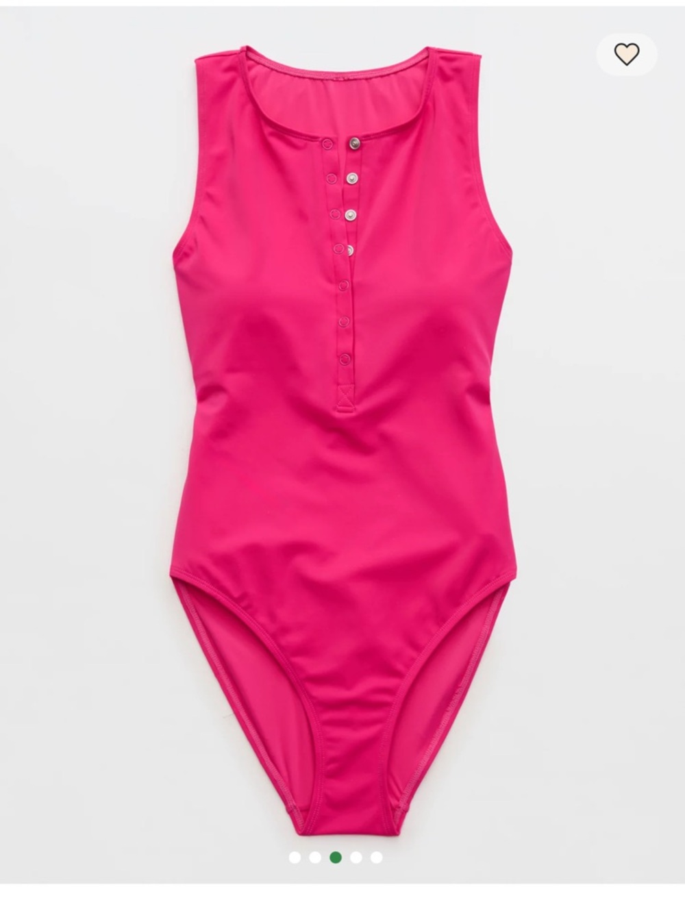 Andie The Malibu Hot Pink Snap-Front One-Piece Swimsuit - Picture 3 of 12